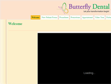 Tablet Screenshot of butterflydental.net